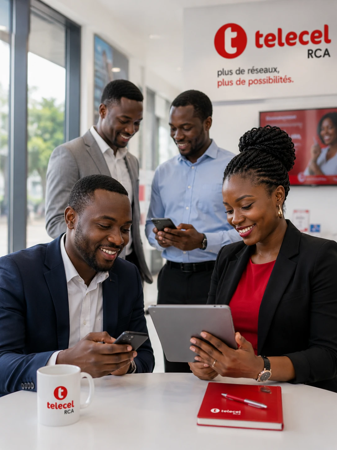 Opérateur télécom Centrafrique - agence Telecel à Bangui